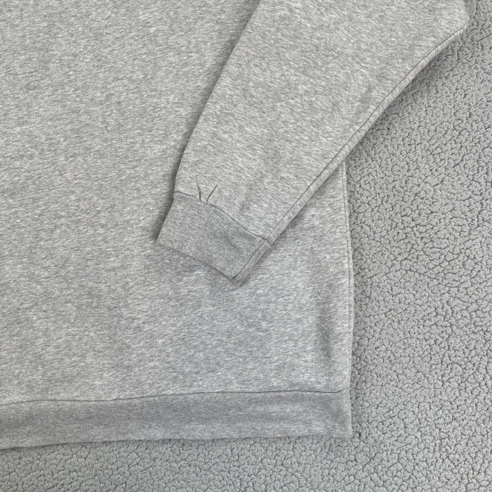 Adidas Liquid Gold Foil Badge of Sport Hoodie Men 2XL Heather Grey Pullover Logo